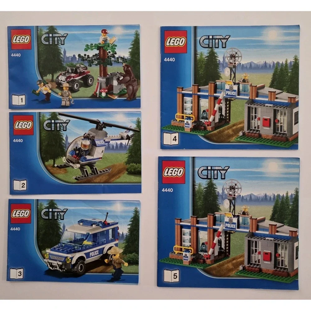 Lego 4440 City-Instructional Manual #1,‎ 2, 3, 4, & 5. Great Condition